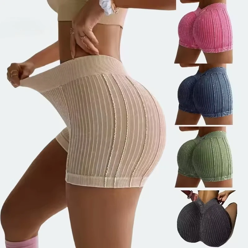 

Хит продаж: Женские однотонные шорты для йоги и фитнеса с V-образным вырезом на спине, высокой талией и эффектом подтяжки бедер