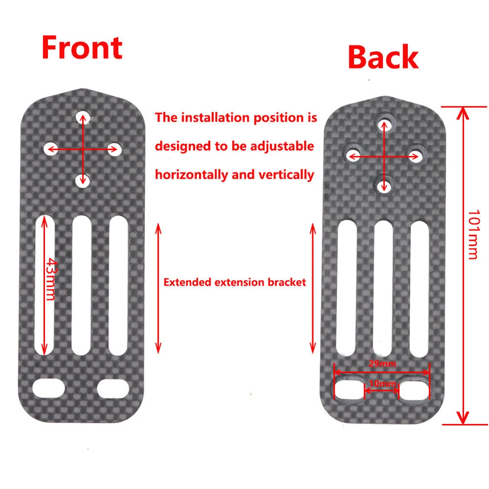 Supporto per computer da bicicletta leggero in fibra di carbonio per manubri DEDA e TOSEEK con compatibilità per base Garmin