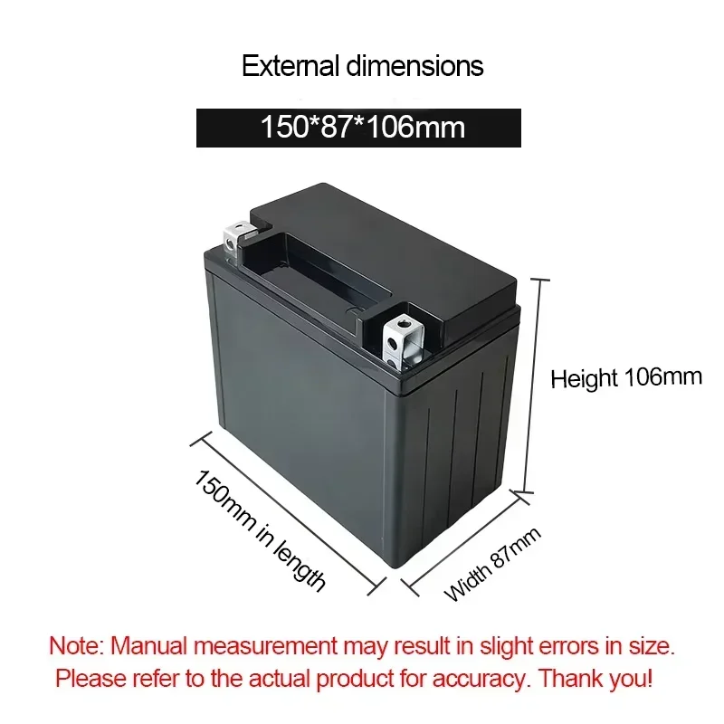 12.8V LiFePO4 CCA 12Ah 300A Motorcycle Motor Starter Battery BMS 12V Lithium Phosphate Motorcycle Uninterruptible Power Supply