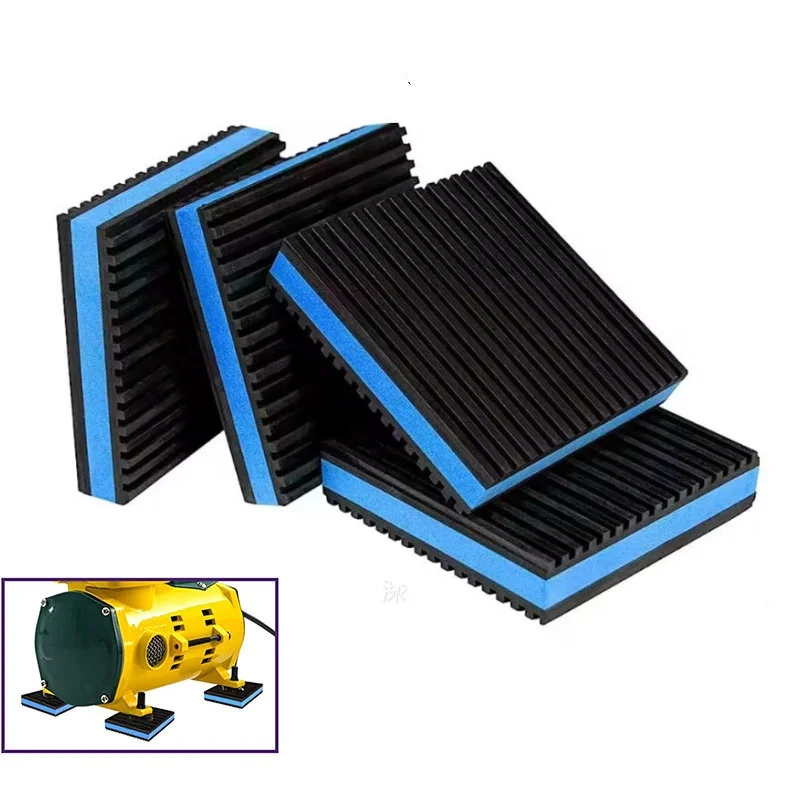 4pcs Rubber Anti-Vibration Pad EVA Center Isolation Pads for HVAC Air Compressor Washer Dryer Air Conditioner Units