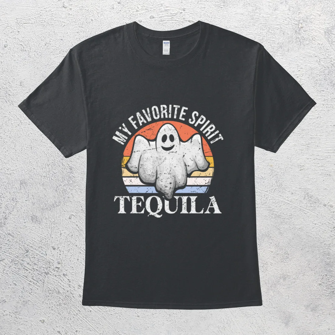 

My Favorite Spirit Tequila Funny Halloween Ghost Drinking Party Shirt