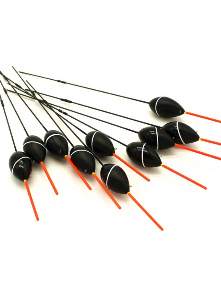 Imagem -03 - Ágape-flutuadores de Pesca do Pólo Preto Bobbers da Carpa 0.5g 1.0g 1.5g 2.0g Bóias da Vara Acessórios Oem Factory Store 201161 10 Pcs Lot