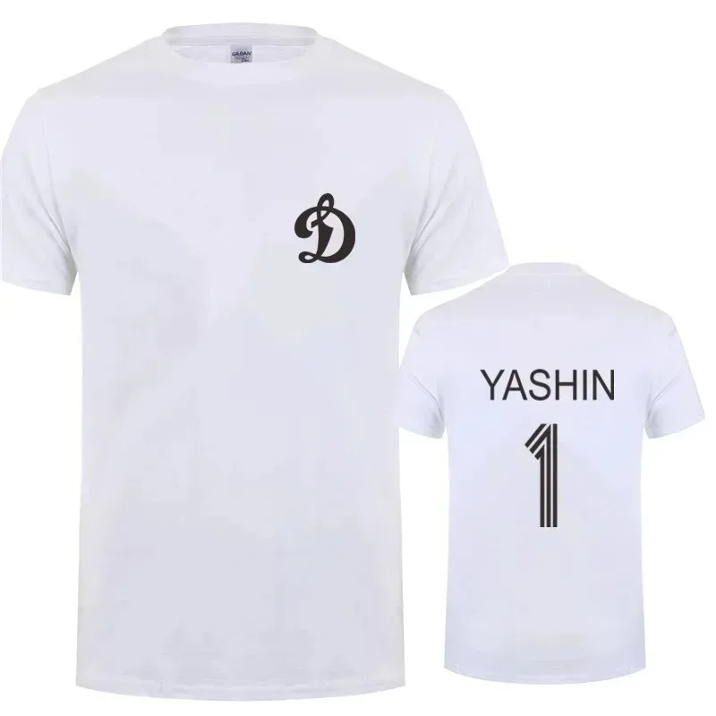 New Fashion Lev Yashin T Shirts Tops Men Short Sleeve Cotton Man DYNAMO MOSCOW T-shirt Summer Tee Fashion Crew Neck Mens Tops