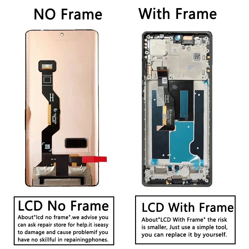 6.7 AMOLED Nowy wyświetlacz LCD z digitizerem do Motorola Edge 50 Fusion, zamiennik ekranu do Moto Edge50 Fusion XT2429-1 LCD — zdjęcie produktu 3