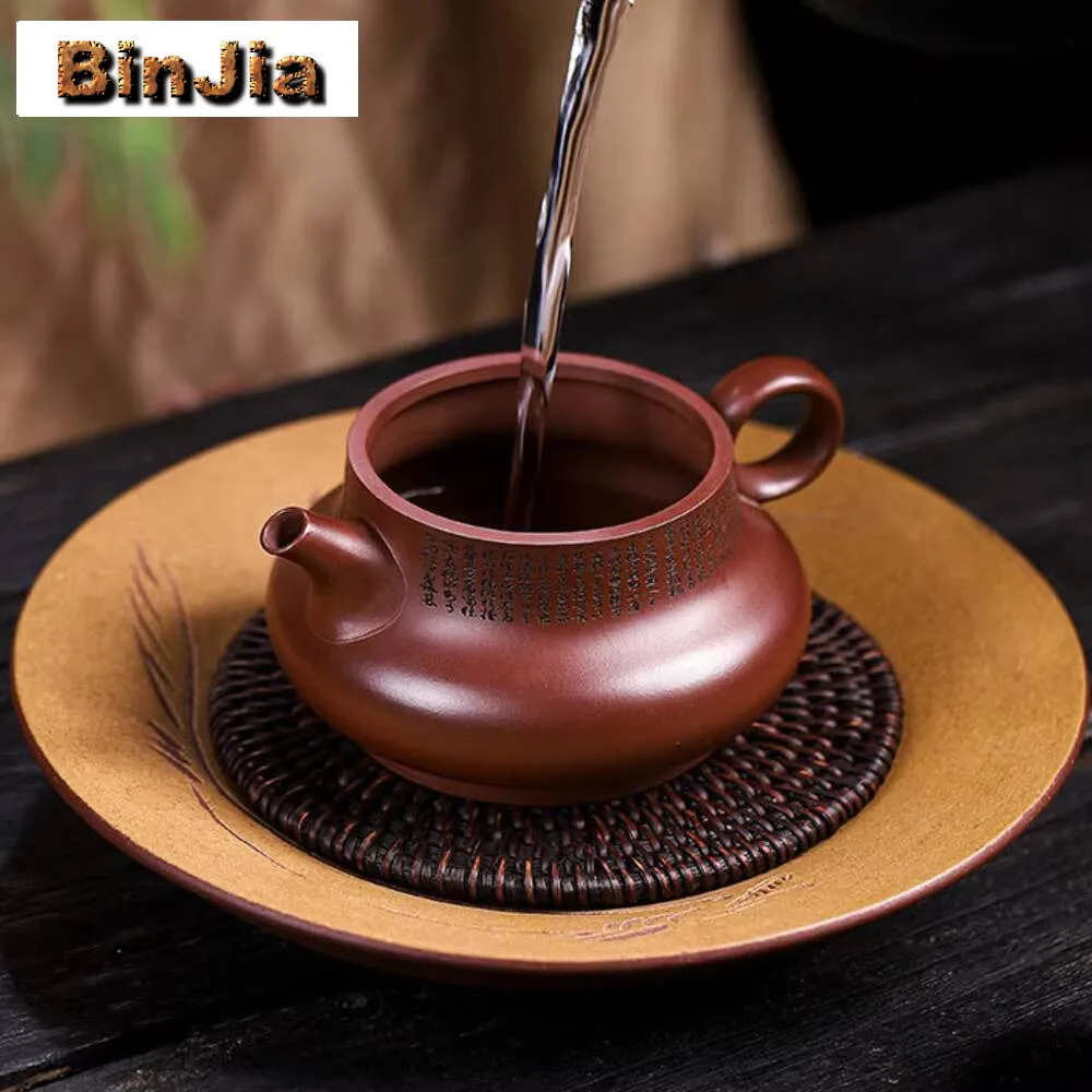 220 مللي الصينية ييشينغ الأرجواني الطين إبريق الشاي اليدوية الجمال التنين الدم الرمال تصفية Teaware الكلاسيكية Zisha الشاي الملحقات