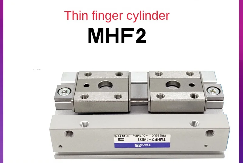 

HDF Guide Rail Sliding Table Small Parallel Claw Thin Pneumatic Finger Probe Tester Cylinder MHF2-8D/12D/16d1/20d2