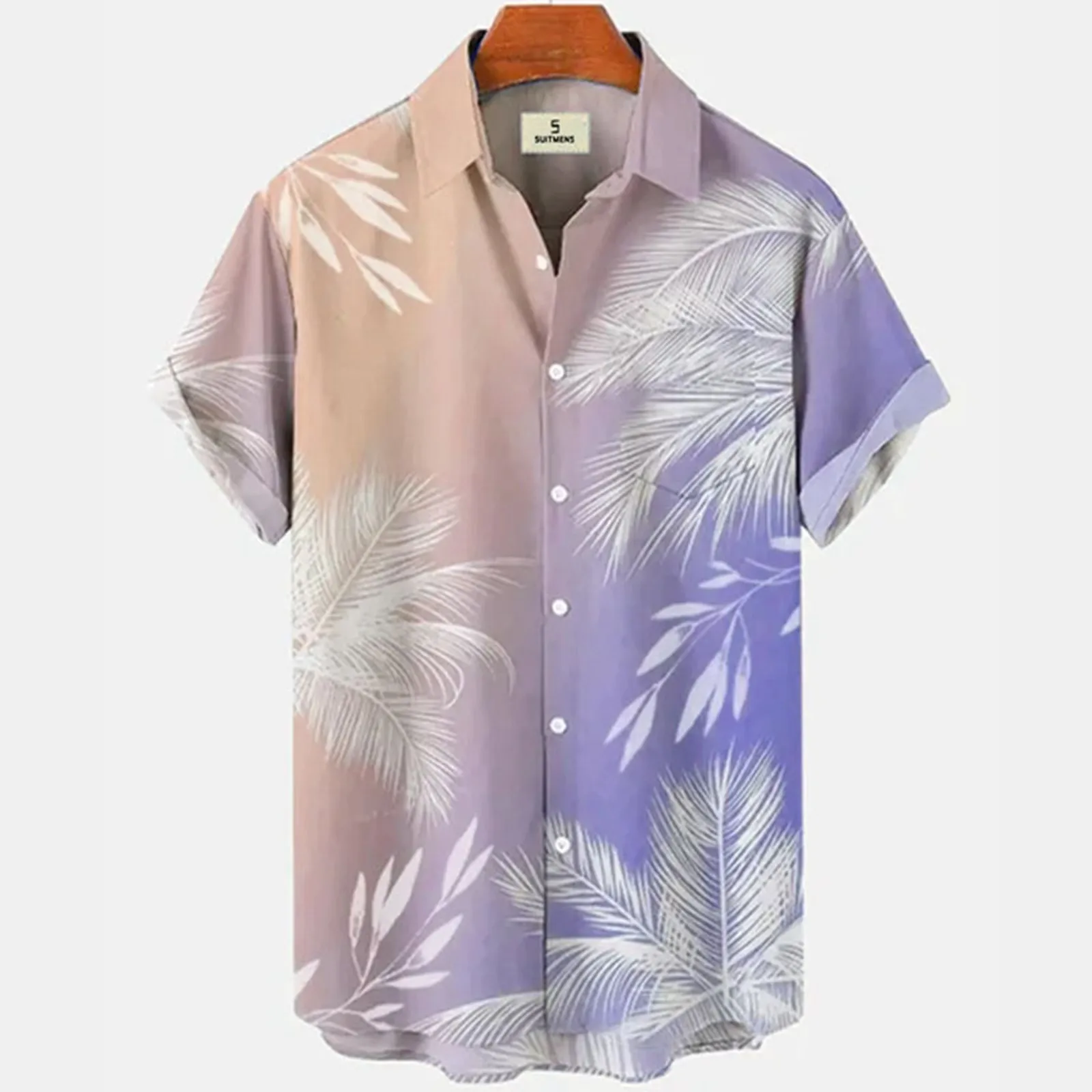 

Floral Shirt For Men Tropical Casual Short Sleeve Button Down Printed Beach Shirts 2024 Summer Fashion Vintage Design Apparel