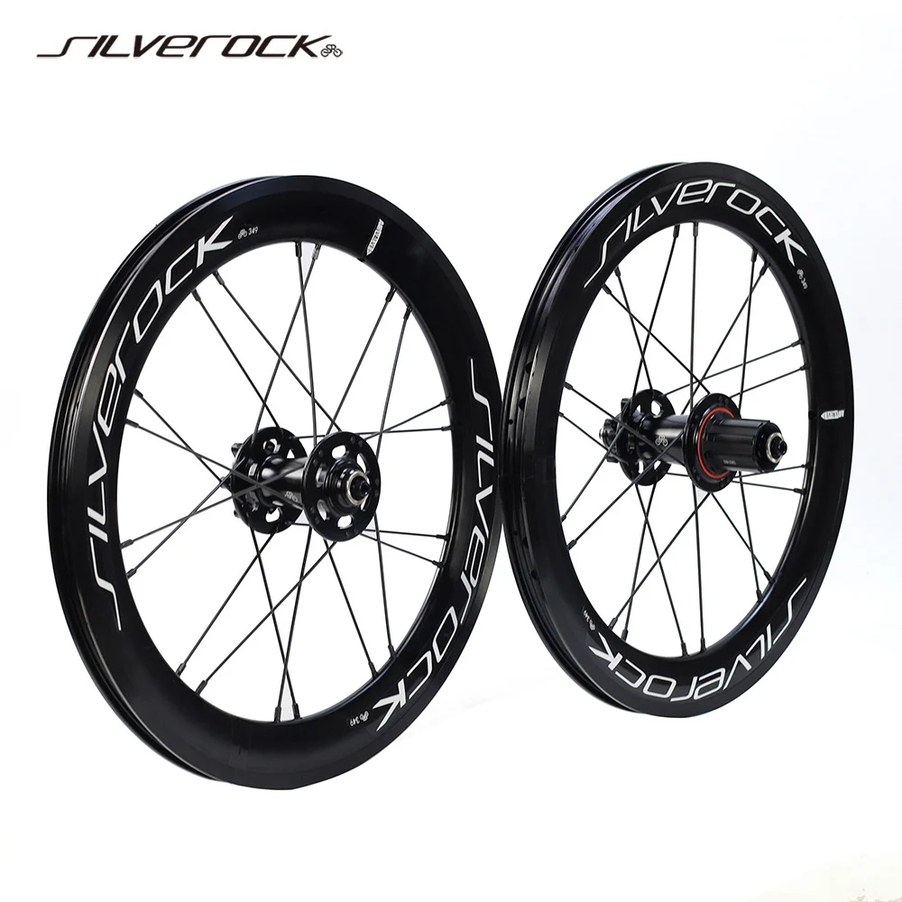 SILVEROCK SR40 Alloy Wheels 16 1 3/8 349 Disc Brake 40mm High Jump for GUST K3 Plus X1 X2 Zelo Folding Bike Urban Wheelset