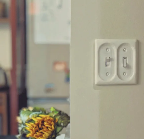 American Retro Ceramic White Switch Socket 120 Type Double Opening Lever Single Control Dual Control