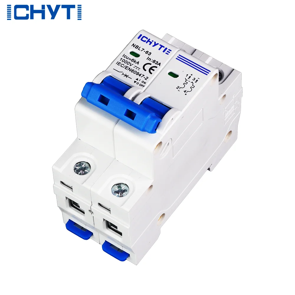 10個入り 経済型 2P DCミニサーキットブレーカー 600V 1000V MCB エアサーキットブレーカー 10A 16A 20A 25A 32A 40A 50A 63A