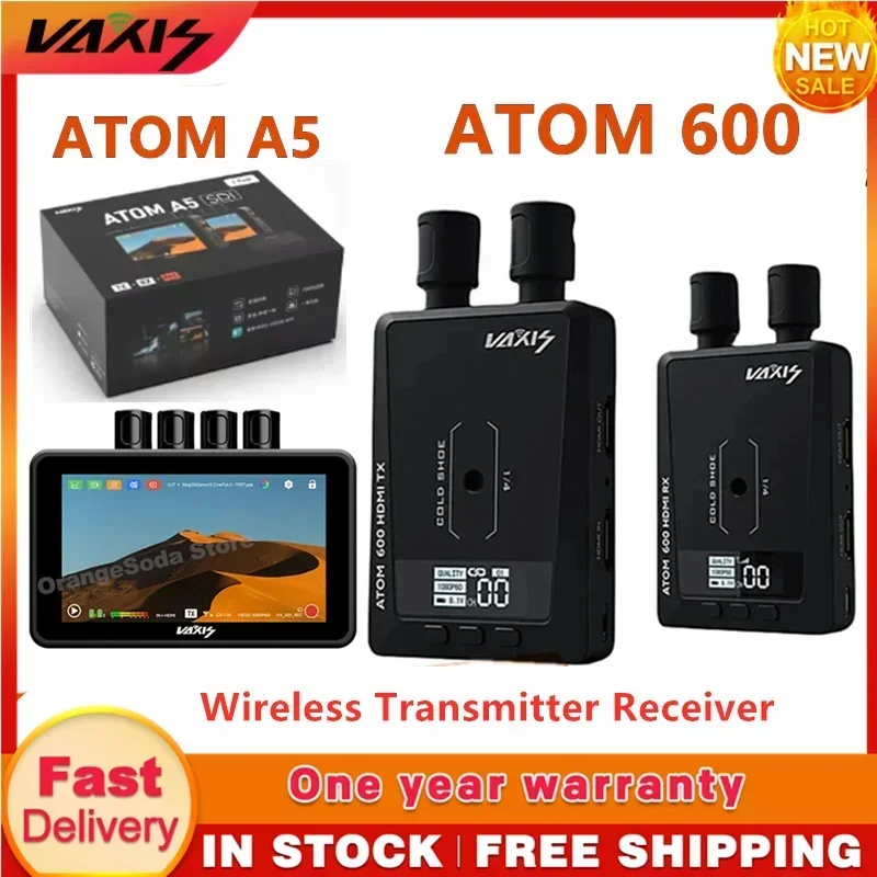 Vaxis ATOM 600 A5 HDMI-совместимый беспроводной передатчик-приемник 1080P HD-образная система передачи видео для фотокамеры