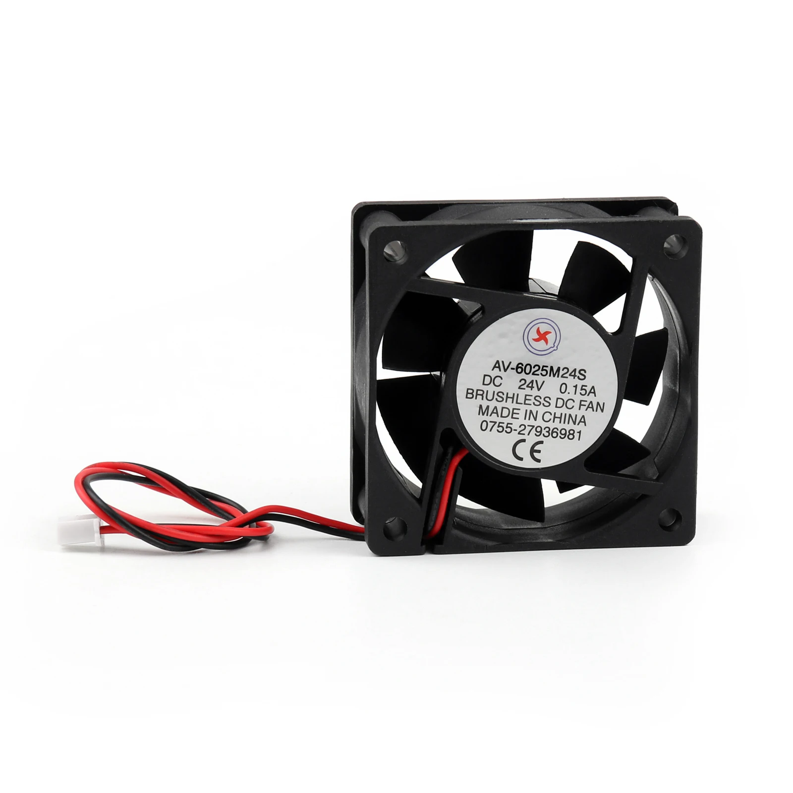 Areyourshop 1Pcs DC Brushless Cooling Fan 24V 0.15A 6025S 60x60x25mm 2 Pin CUP Computer Fan