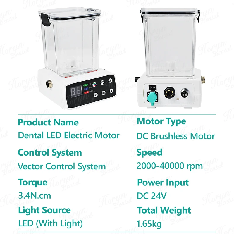 Dental Brushless Motor LED Fiber Optic 1:1/1:5 /1:4.2 Increasing Speed 1:1 Contra-Angle Low Speed Handpiece Air Turbine