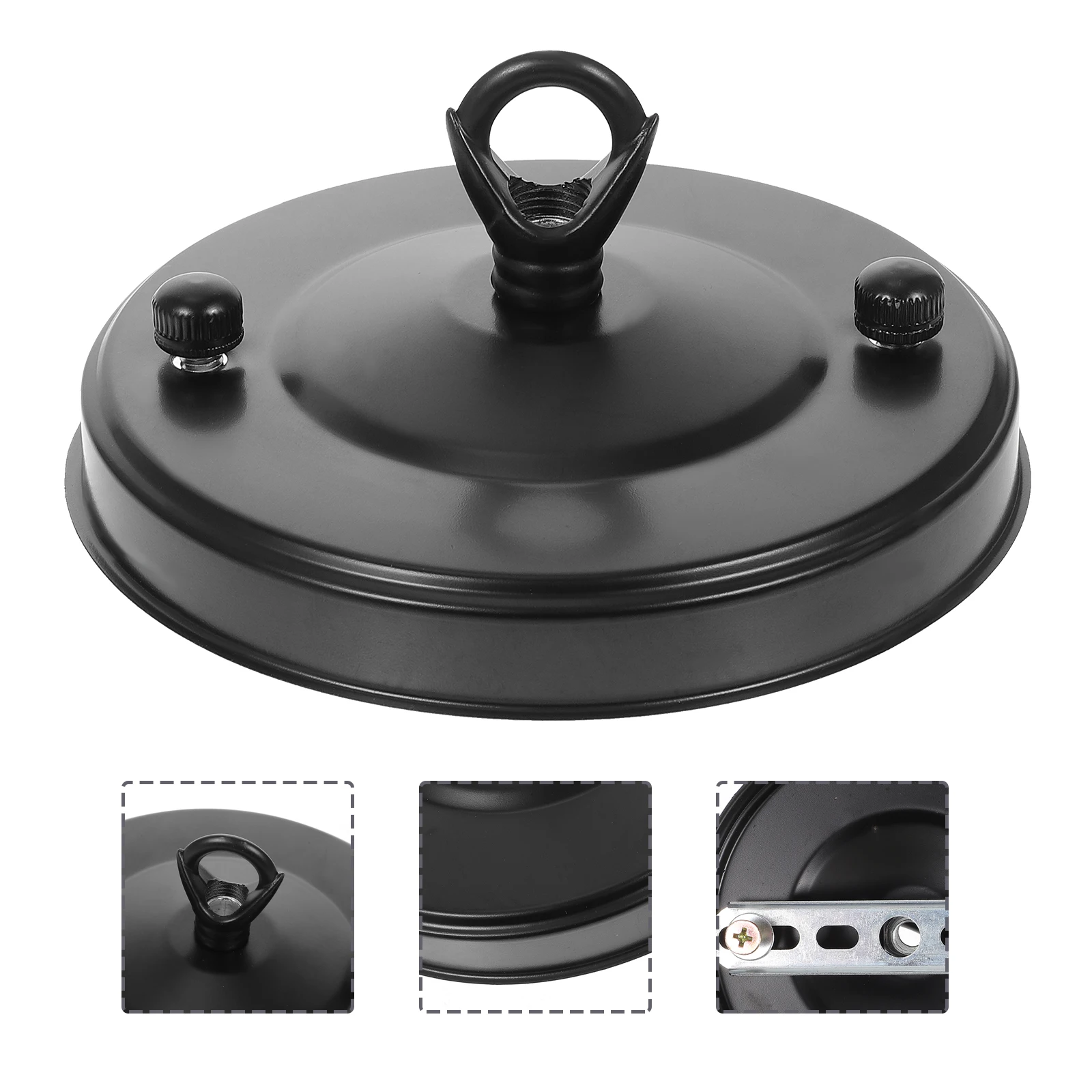 

Black Ch Shade 110mm Pendant Light Kit Ceiling Cover Plate Canopy Pendant Light Canopy Zinc Alloy Durable Easy Assembly