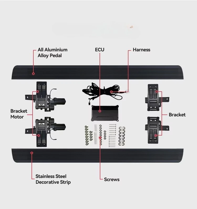 YTPINEER ملحق خارجي للسيارة بدواسة جانبية قابلة للطي لسيارة FORD F-150 EXPLORER RANGER Modelscustom #3