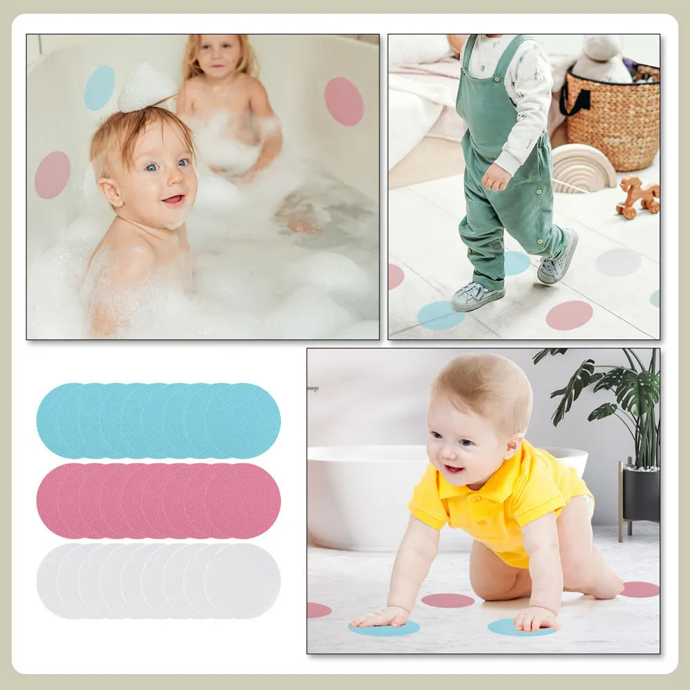 

36Pcs Anti-Slip Bathroom Floor Stickers Textured Surface Strong Adhesion Bathtub Stair Non-Slip Safety Decals Anti-Slip Stickers