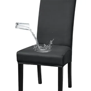 1/2/4/6 قطعة غطاء كرسي غرفة الطعام المقاوم للماء غطاء مقعد مرن غطاء كرسي حالة حامي مطبخ مطعم ديكور مأدبة أفضل 10 غطاء كرسي مقاوم للماء مبيعا - No8