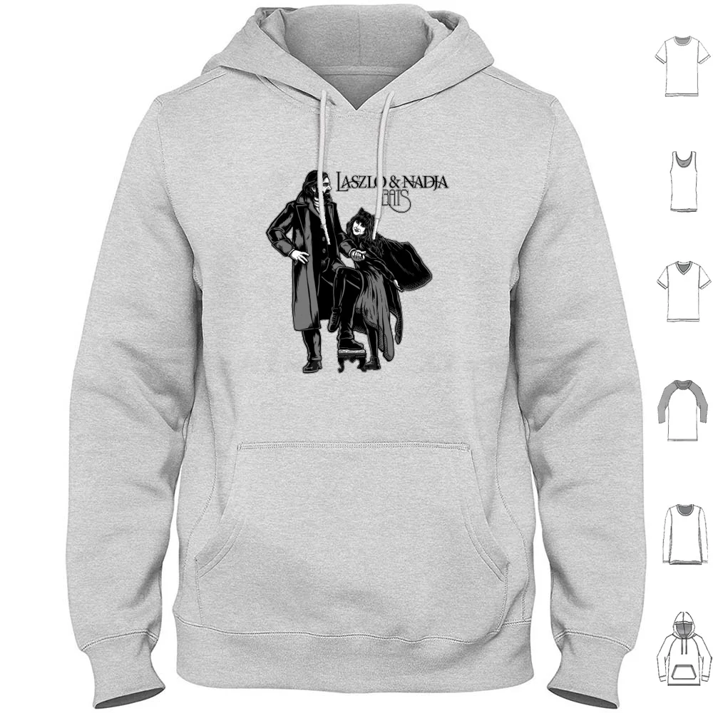 Laszlo & Nadja Álbum Capa Hoodies Manga Longa Laszlo Nadja Álbum Capa Vampiro O que Fazemos Na Sombras Wwdits Engraçado