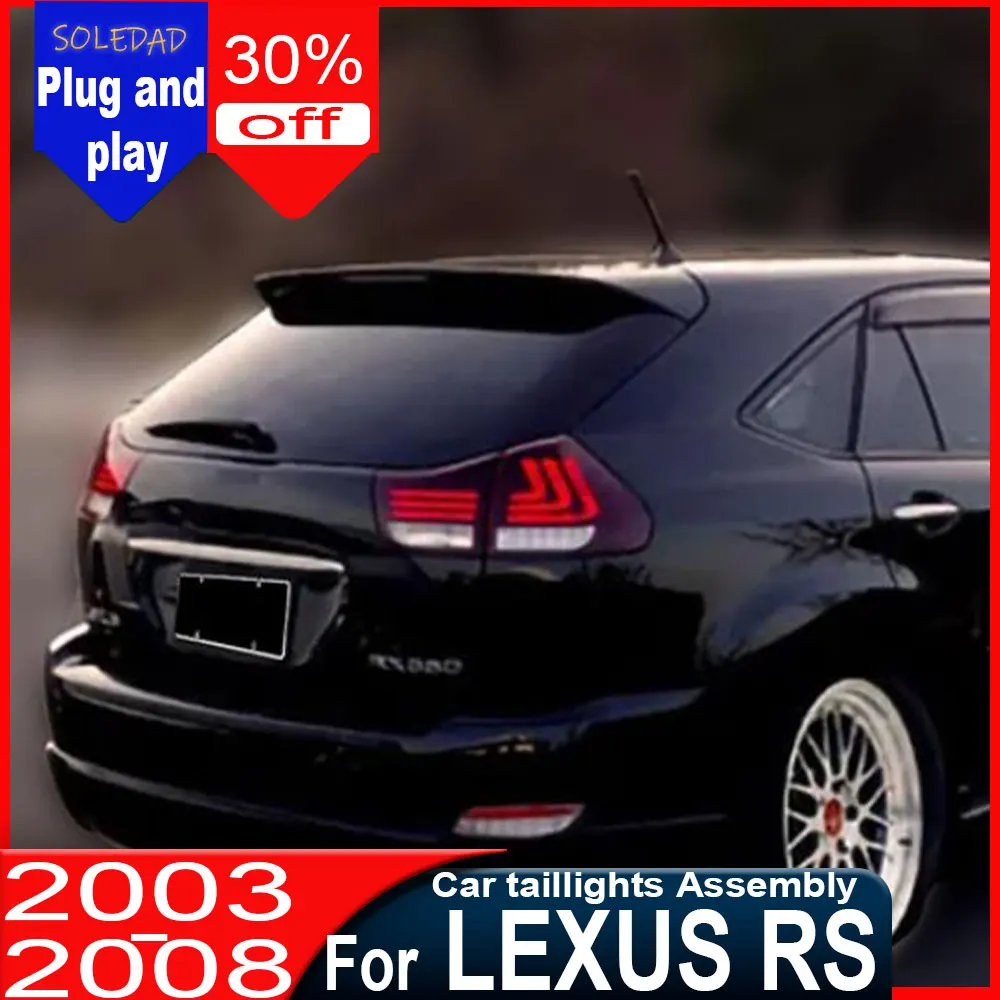 Car taillight for Lexus RX RX300 RX350 RX400 Tail Lights 2003-2008 LED Tail Lamp DRL Signal Brake Reverse Accessories