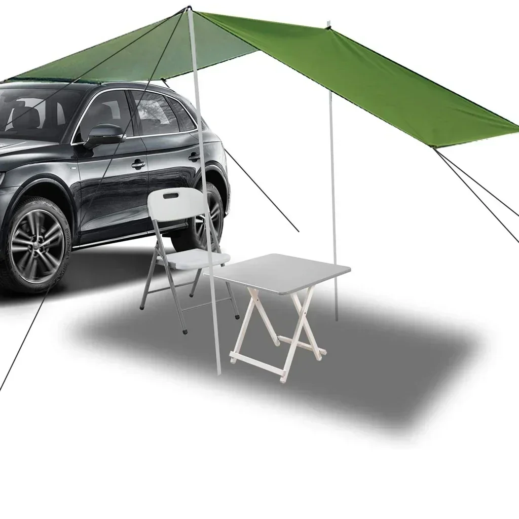 5Color 400x220cm Portable Car Side Awning Waterproof Tarp Tent Outdoor Camping Sun Shelter Canopy Car Roof Top Tent