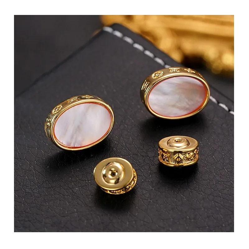 

Simple and Fashionable Deep Sea Pink Shell High-end Stud Earrings, Daily Commuting Versatile Earrings, Elegant Style Earrings