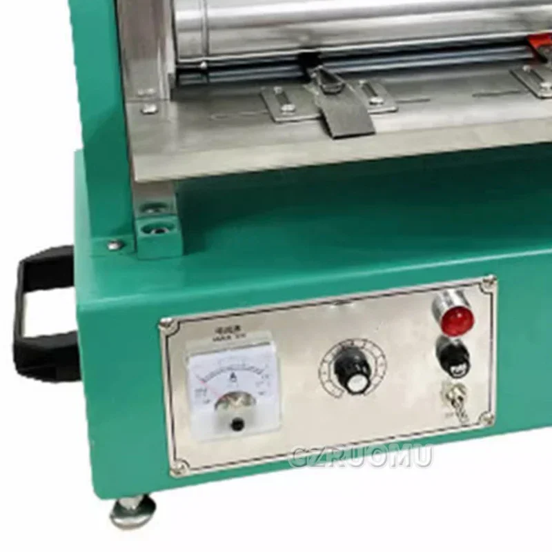 20 Inch Electric Heat Edge Creaser Machine 220V Double Head Leather Machine Professional LeatherTool Belt Strap Cutting Machine