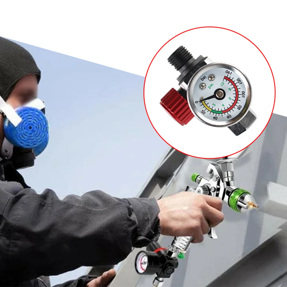 

Locking Adjustment Knob 4*4*9CM Air Pressure Regulator Adjustable Pressure Integrated Glass Dial Optimal Airflow