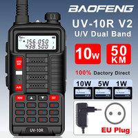 Baofeng UV10R 5800mAh High Power 10W Powerful Walkie Talkie Long Range 50km Dual Band Two Way Radio CB Portable Hunting 2024