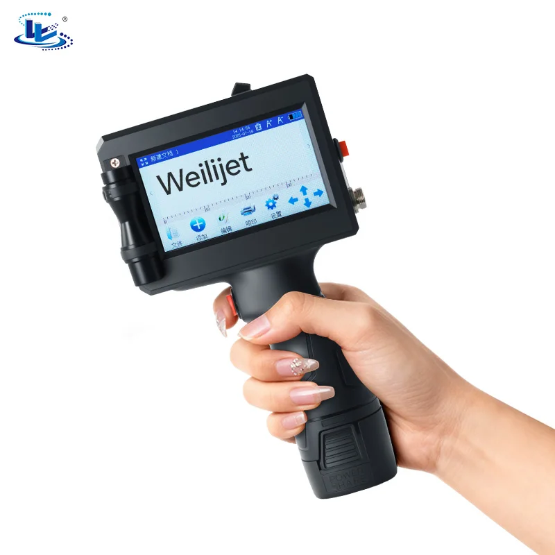 Handheld Inkjet Printer Card Printer Flex Date Counter Batch Number QR Code Barcode For Labels Card Flex Materials