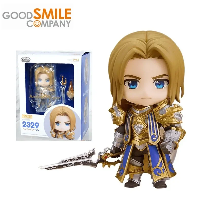 Original GSC Good Smile Nendoroid World of Warcraft Anime Figure Anduin Wrynn Action Figure Toys for Boys Girls Birthday Gifts