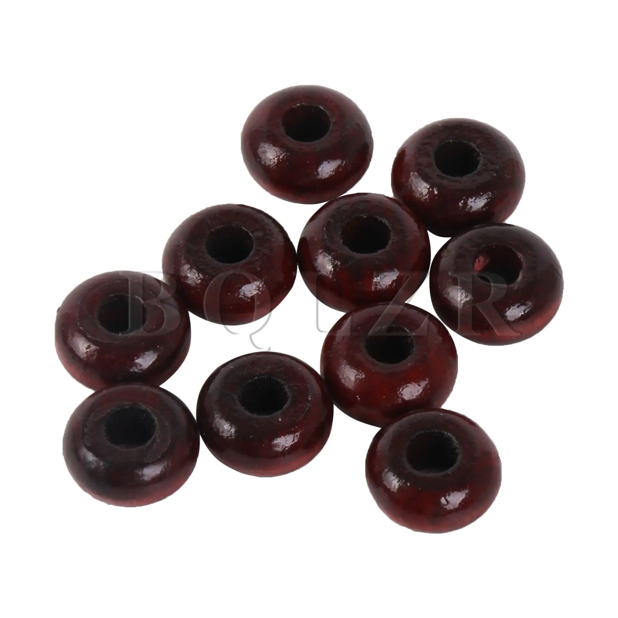 

BQLZR 10PCS Round Wood Abacus Beads 15mm Diameter Craft Bead for DIY Handmade