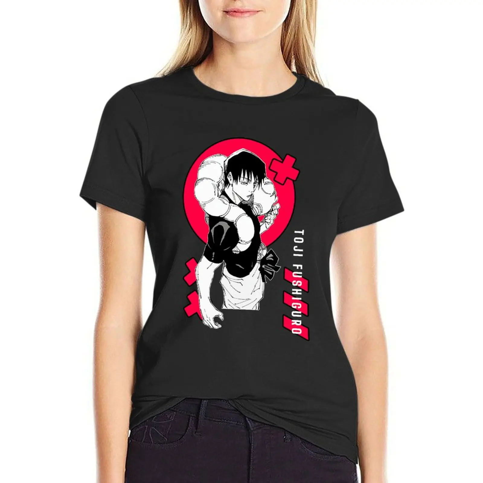 toxic toji T-Shirt anime clothes cute tops vintage Women's clothing