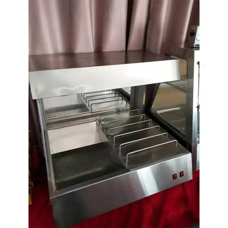 Stainls Steel Countertop C Heater Commercial LED Fried Food Warmer, French Fri/Nachos, Fast Heat, Easy Clean, Rtaurant