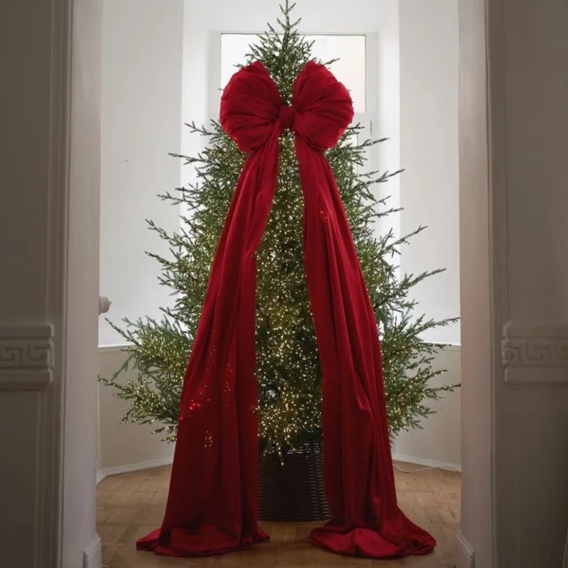 

Christmas Tree Hanging Trailing Bow Ornament Window Decoration Christmas Decorations