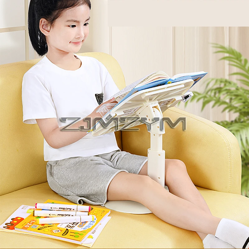1Pcs Student Reading Desk Book Holder Desktop Height Adjustable Elevating Bed Desktop Support for Books Fixed Books