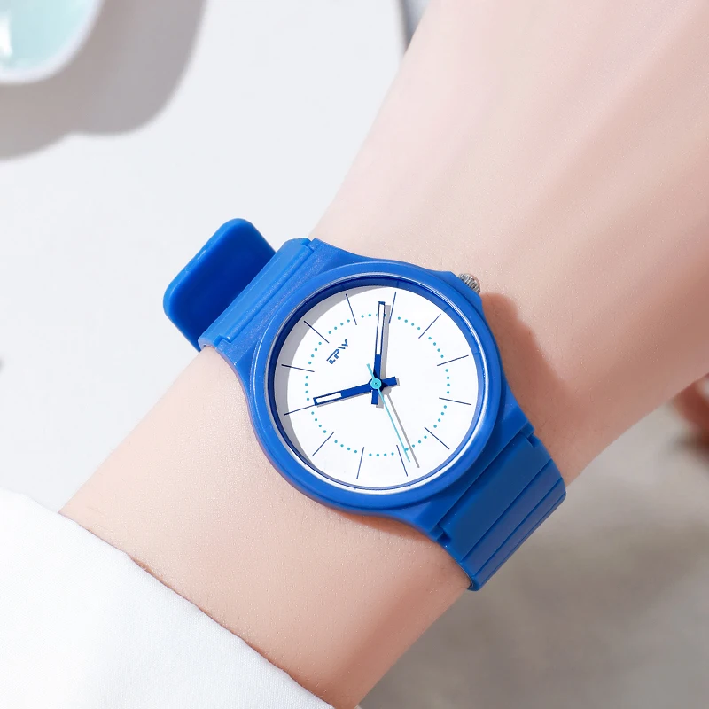 Simple Students Plastic Watch Children Analog Quartz Watch Fashion 30m Water Resistant Ult-thin Boys And Girls Kids Wristwatch