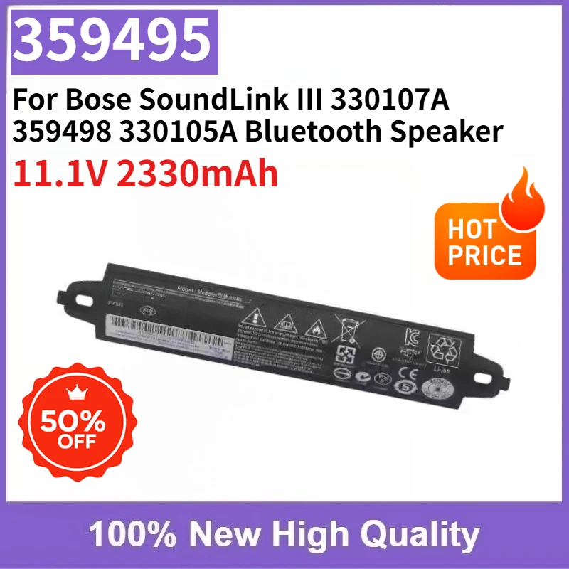 

New Replacement Battery 359495 11.1V 2330mAh for Bose SoundLink III 330107A 359498 330105A Bluetooth Speaker