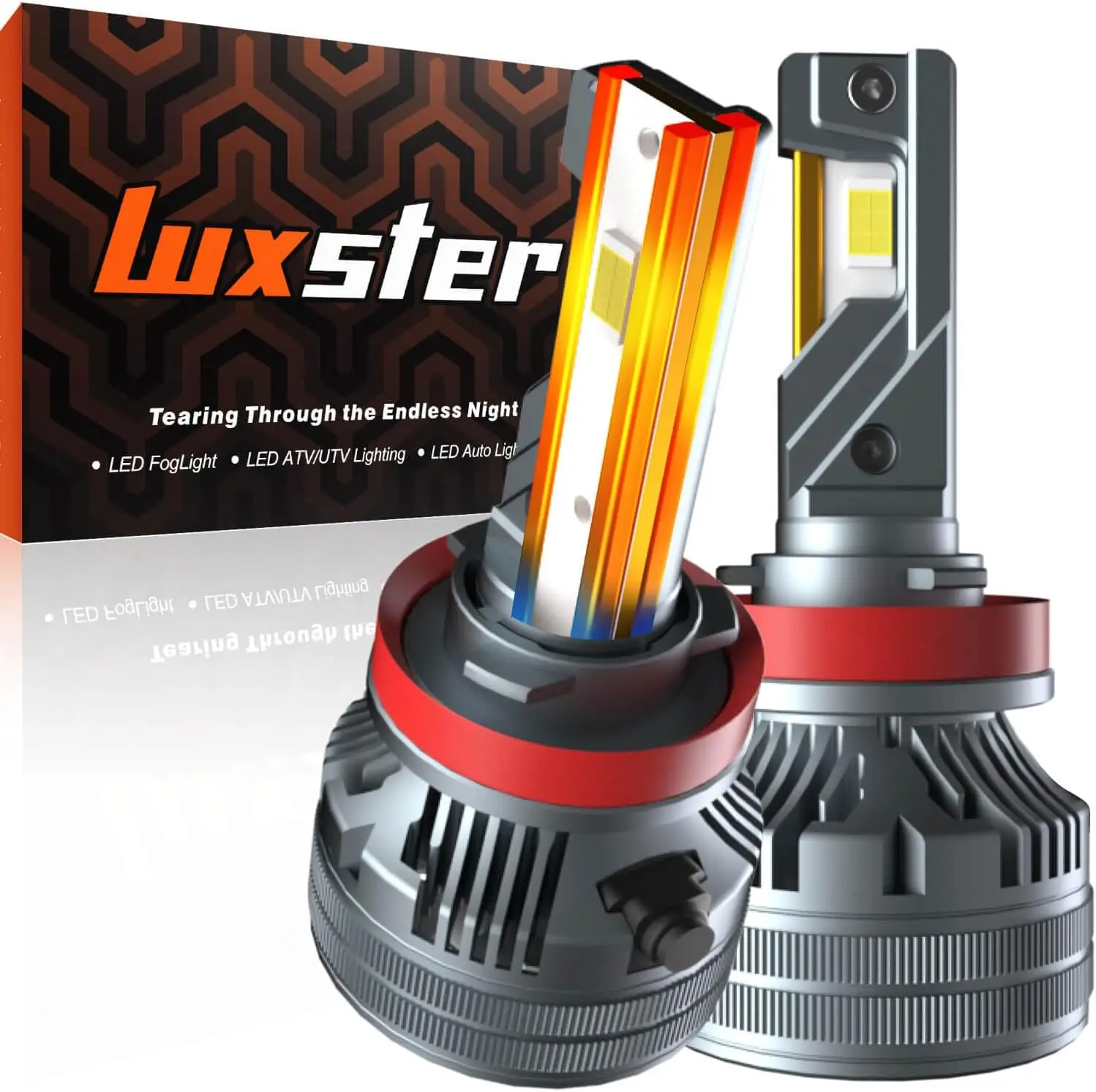 2024 Punisher 40,000LM H11/H8/H9 LED Bulbs, H16 Foglight, Triple Copper Pipes (Unique), Ultra-Bright TalonLED Chips, Easy Plug-N