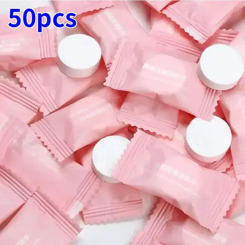 20/50/80/100 pçs mini toalha comprimida cápsulas descartáveis toalhas magia cuidados com o rosto tablet viagem ao ar livre pano toalhetes tecido de papel
