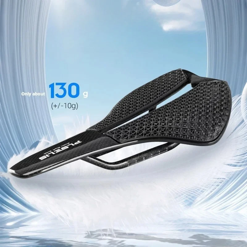 

PS-4000 Popular Mountain Bike Saddle:Carbon Fiber 3D Printed,Hollow Out,Ultra-Lightweight, Breathable, High-Strength, Short Nose