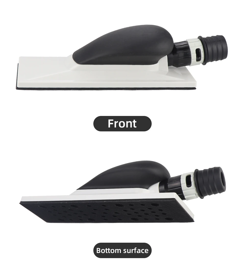 HIFESON Handheld Sander Manual Sandpaper Tool Sanding Block Dust Extraction Hand Polisher Grinding Machine For Metal Wood Work