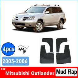 2003 2004 2005 2006 FOR Mitsubishi Outlander Mud Flap Guard Splash Mudguard Fender Mudflaps Car Accessories Front Rear 4pcs