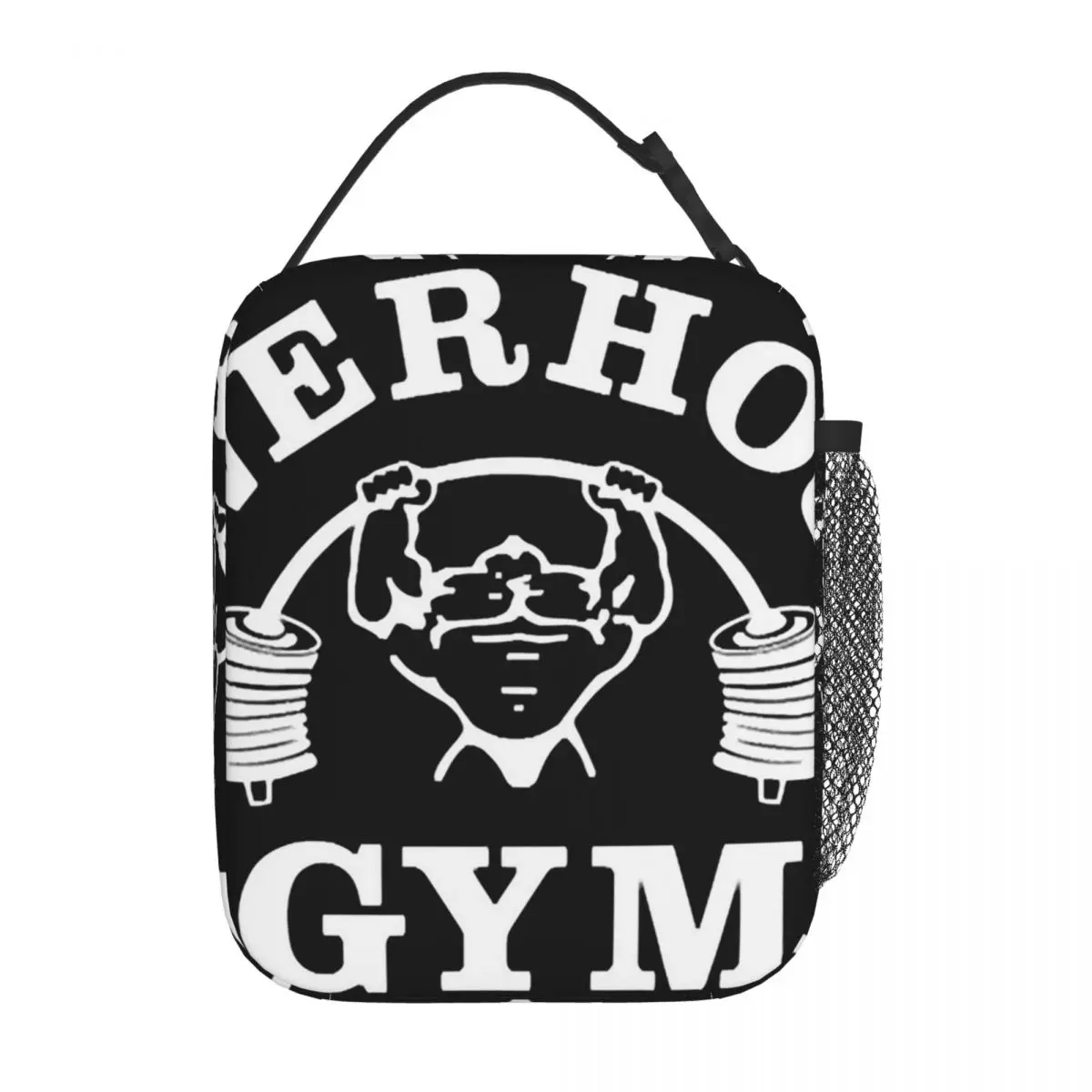 Powerhouse Gym Fitness Building Muscle Insulated Lunch Bag for Women Children Portable Food Boxes Thermal Lunch Box Tote