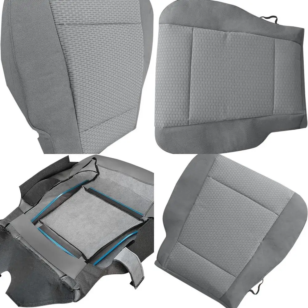 

Driver Bottom Cloth Seat Cover, Replacement Gray Driver Side Seat Cover Compatible with Ford F150 XLT 2015-2020