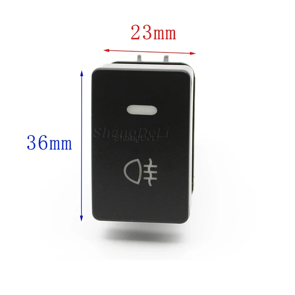 1Pc LED Light Front Rear Fog Light Mirror Heating Switch Power On Off Button for Honda Fit HRV CRV VEZEL 2017 - 2021 DC12V