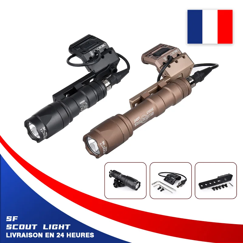 WADSN Airsoft Surefir M600C M600 M300 tactique Scout lumière AR15 fusil arme lampe de poche LED projecteur de chasse SF M300A pistolet lampe