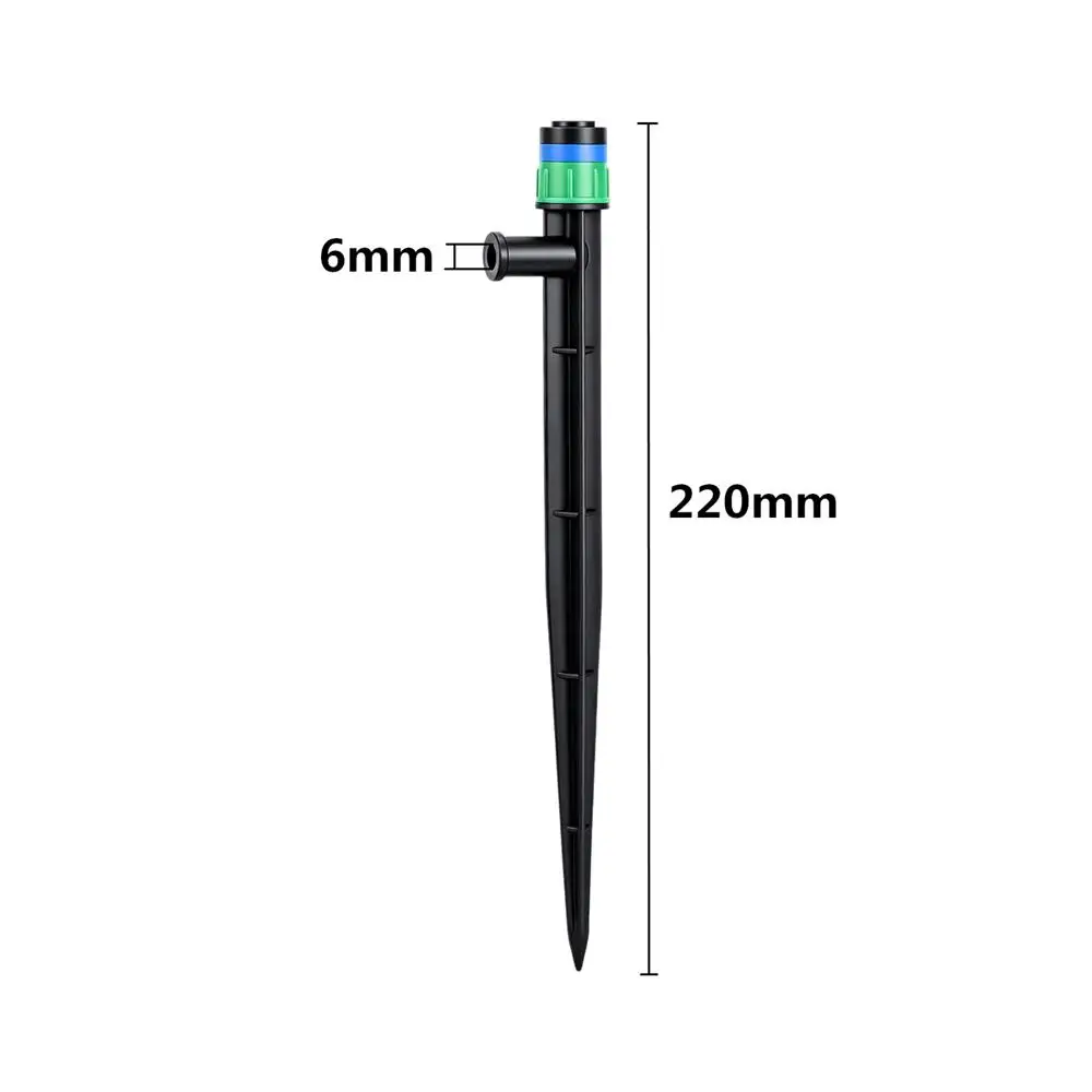 5Pcs Garden Irrigation Spike Sprinkler 360°Adjustable Nozzle Ground Insert Drip Emitter Agricultural Greenhouse Watering Tool