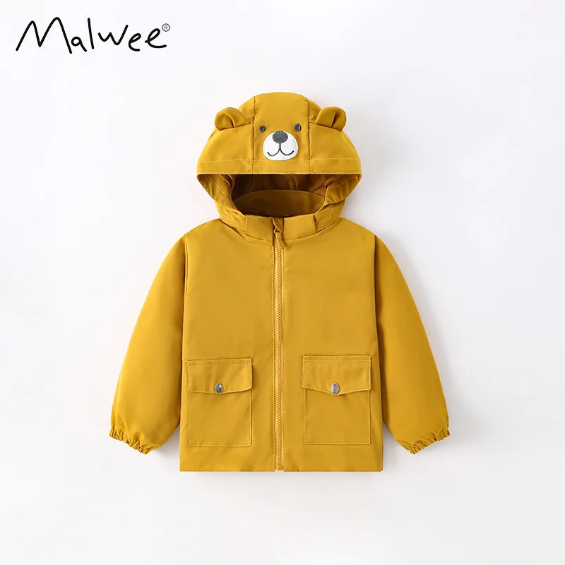

Boys' Autumn and Winter Hooded Zip-Up Jacket for Toddlers and Young Children