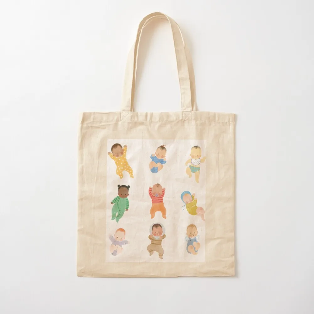 Babies of the world Tote Bag supermarket folding bag tote bag custom Eco Canvas Tote