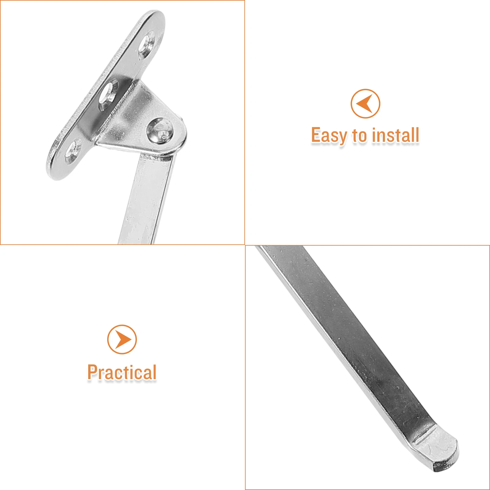 

s Brown Cabinet Support Rod Adjustable Length Easy Installation Lid Hinge Heavy Duty Toy Hardware